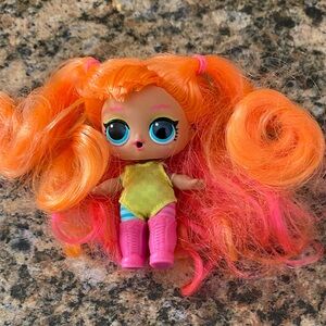 L.O.L. Surprise! Orange & Pink Hair Doll with Blue Eyes